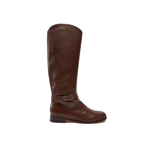 Oficerki Lauren Ralph Lauren 802937804003 Brązowy ze sklepu eobuwie.pl w kategorii Kozaki damskie - zdjęcie 181281189