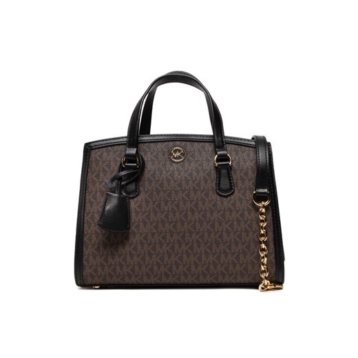 Torebka MICHAEL Michael Kors Chantal 30F2G7CM1B Brązowy ze sklepu eobuwie.pl w kategorii Kuferki - zdjęcie 181281625