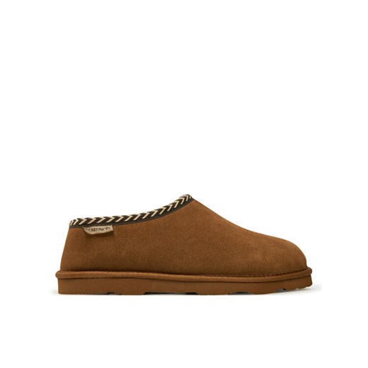 Kapcie Bearpaw Beau 3048M Brązowy ze sklepu eobuwie.pl w kategorii Kapcie męskie - zdjęcie 181296236