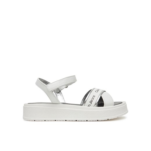 Sandały Calvin Klein Jeans V4A2-82054-0371X M Biały ze sklepu eobuwie.pl w kategorii Sandały dziecięce - zdjęcie 181296687
