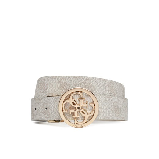 Pasek Damski Guess Noelle BW9166 P4235 Écru ze sklepu eobuwie.pl w kategorii Paski damskie - zdjęcie 181297418