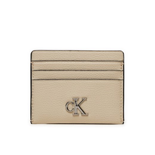 Etui na karty kredytowe Calvin Klein Jeans Minimal Monogram K60K612746 Écru ze sklepu eobuwie.pl w kategorii Etui - zdjęcie 181299906