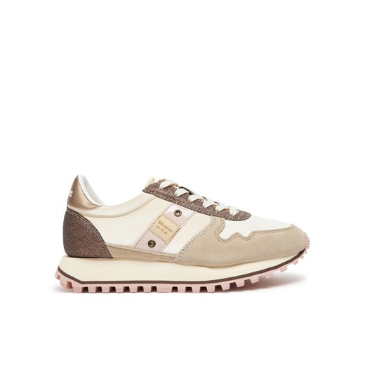 Sneakersy Blauer F4MILLEN01/SUG Beżowy ze sklepu eobuwie.pl w kategorii Buty sportowe damskie - zdjęcie 181300677