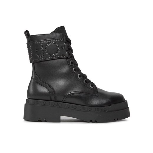 Botki Liu Jo Love 42 SF3031 P0102 Czarny ze sklepu eobuwie.pl w kategorii Workery damskie - zdjęcie 181303917