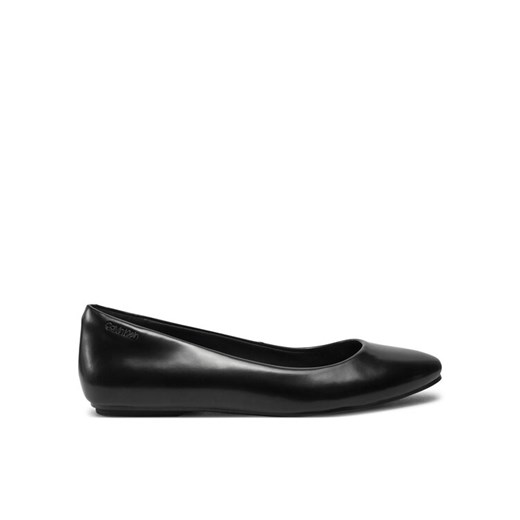Baleriny Calvin Klein Round Ballerina HW0HW02449 Czarny ze sklepu eobuwie.pl w kategorii Balerinki - zdjęcie 181304346