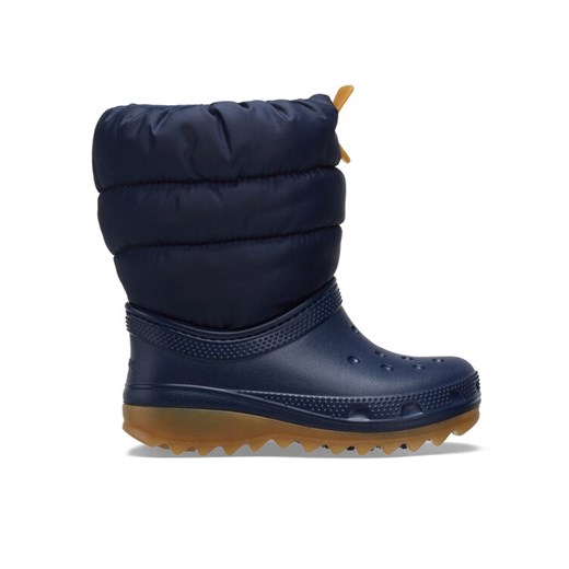 Śniegowce Crocs Classic Neo Puff Boot T 207683 Niebieski ze sklepu eobuwie.pl w kategorii Buty zimowe dziecięce - zdjęcie 181305966