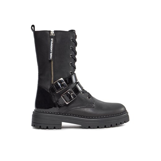 Botki Karl Lagerfeld Kids Z19112 S Czarny ze sklepu eobuwie.pl w kategorii Botki - zdjęcie 181307425