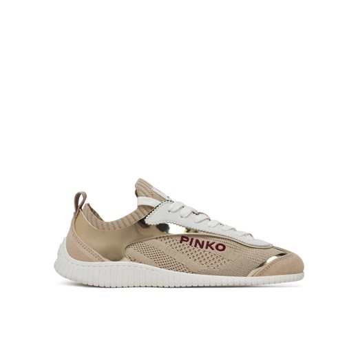 Sneakersy PINKO Reby 03 SS0061 T026 Beżowy ze sklepu eobuwie.pl w kategorii Buty sportowe damskie - zdjęcie 181307449