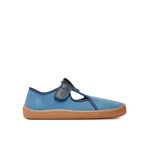 Tenisówki Froddo Barefoot Canvas T G1700380-1 D Niebieski ze sklepu eobuwie.pl w kategorii Półbuty dziecięce - zdjęcie 181310016