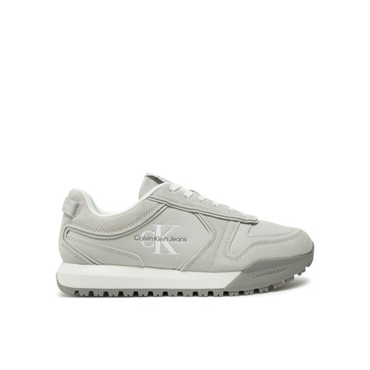 Sneakersy Calvin Klein Jeans Toothy Runner Irregular Lines YM0YM00624 Szary ze sklepu eobuwie.pl w kategorii Buty sportowe męskie - zdjęcie 181310576