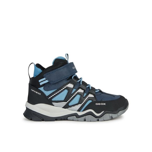 Sneakersy Geox J Montrack Boy B Abx J26HBC 0FUME CF44Y S Granatowy ze sklepu eobuwie.pl w kategorii Buty trekkingowe dziecięce - zdjęcie 181311935