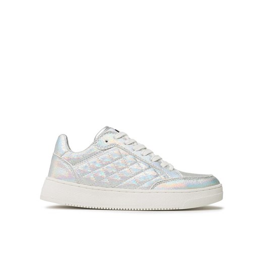 Sneakersy DKNY Oriel K4205168 Srebrny 35 eobuwie.pl