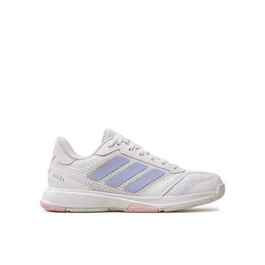 Buty halowe adidas Ligra 8 IH8120 Biały ze sklepu eobuwie.pl w kategorii Buty sportowe damskie - zdjęcie 181318817