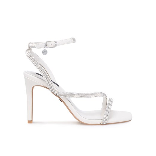 Sandały Nine West WFA2675-1 Biały ze sklepu eobuwie.pl w kategorii Sandały damskie - zdjęcie 181326959