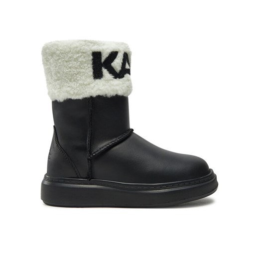 Botki Karl Lagerfeld Kids Z30312 M Czarny ze sklepu eobuwie.pl w kategorii Buty zimowe dziecięce - zdjęcie 181330597