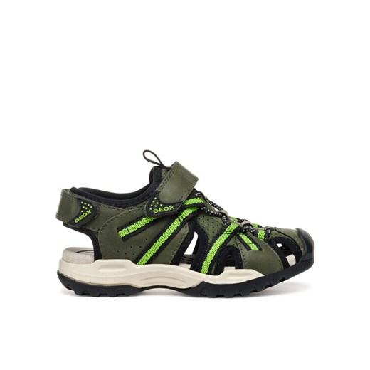 Sandały Geox Jr Borealis J450RB 014ME C3222 D Khaki ze sklepu eobuwie.pl w kategorii Sandały dziecięce - zdjęcie 181332785