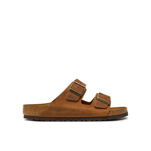 Klapki Birkenstock Arizona Leoi 1028272 Brązowy ze sklepu eobuwie.pl w kategorii Klapki męskie - zdjęcie 181334169
