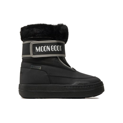 Śniegowce Moon Boot Junior Park Strap 80D3440030 Czarny Moon Boot 30 eobuwie.pl