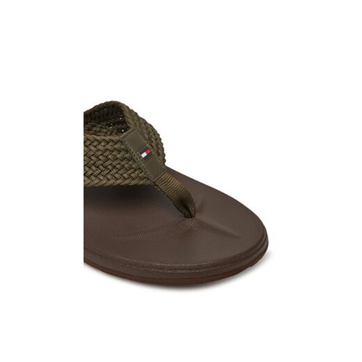 Japonki Tommy Hilfiger Molded Web Beach Sandal FM0FM05434 Khaki Tommy Hilfiger 44 eobuwie.pl