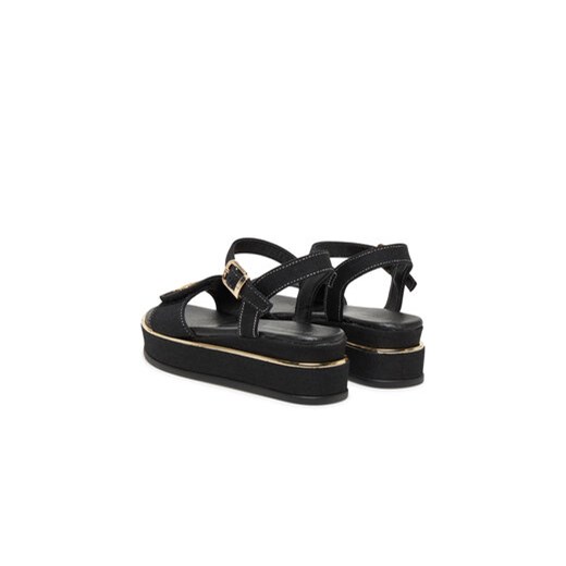 Sandały Tommy Hilfiger T3A2-33788-1828 M Czarny Tommy Hilfiger 33 eobuwie.pl