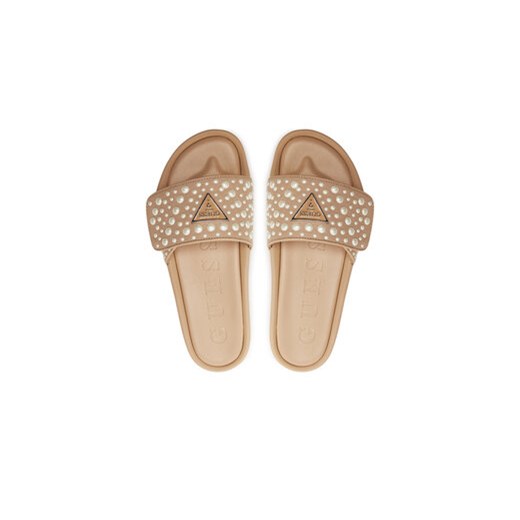 Klapki Guess FLGCAN FAB19 Beżowy Guess 35 eobuwie.pl