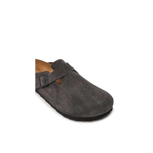 Klapki Birkenstock Boston zamsz 1028602 Szary 41 eobuwie.pl