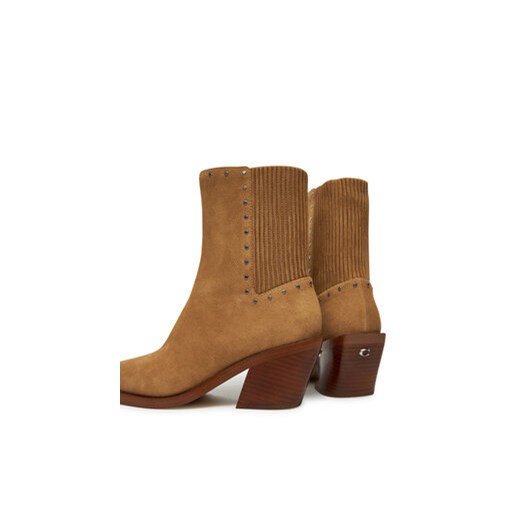 Botki Coach CU188 Brązowy Coach 40_5 eobuwie.pl