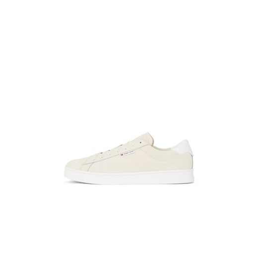 Sneakersy Tommy Jeans Tjm Leather Low Cupsole Suede EM0EM01375 Beżowy Tommy Jeans 41 eobuwie.pl