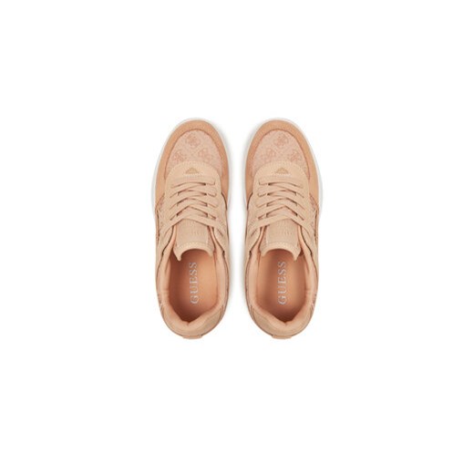 Sneakersy Guess FLPR2D FAL12 Beżowy Guess 41 eobuwie.pl