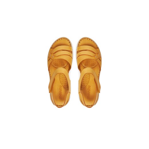 Sandały Manitu 910145 Żółty Manitu 38 eobuwie.pl