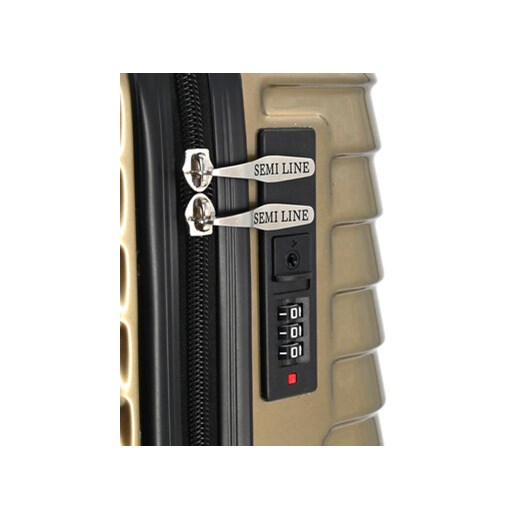 Walizka duża Semi Line T5763-3 Złoty Semi Line OS eobuwie.pl