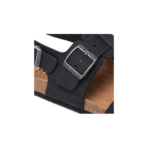 Sandały Geox U Sandal Ghita A U159VA 00032 C9999 Czarny Geox 44 eobuwie.pl