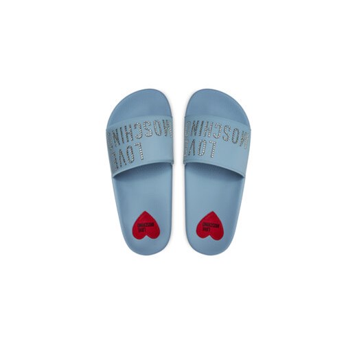 Klapki LOVE MOSCHINO JA28122G1II13712 Błękitny Love Moschino 37 eobuwie.pl