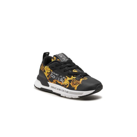 Sneakersy Versace Jeans Couture 76VA3SAA Czarny 35 eobuwie.pl