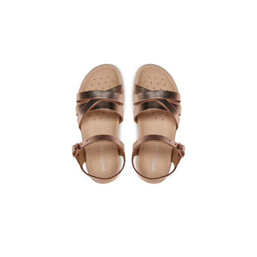 Sandały Geox J Sandal Soleima Gir J45GSA 000CF C7018 S Różowe złoto Geox 28 eobuwie.pl