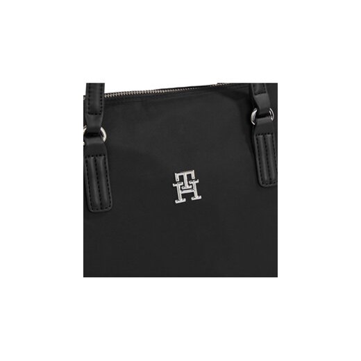 Torebka Tommy Hilfiger Poppy Th Tote AW0AW15639 Czarny Tommy Hilfiger 00 eobuwie.pl
