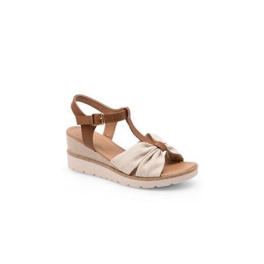 Sandały Clara Barson WS6253-06 Beżowy Clara Barson 42 eobuwie.pl