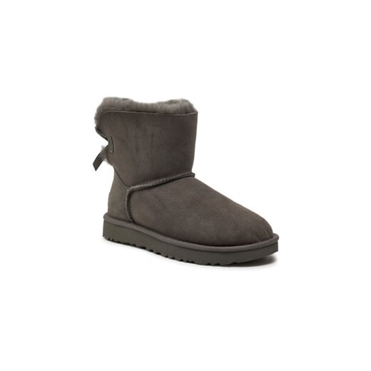 Śniegowce Ugg W Mini Bailey Bow II 1016501 Szary 36 eobuwie.pl