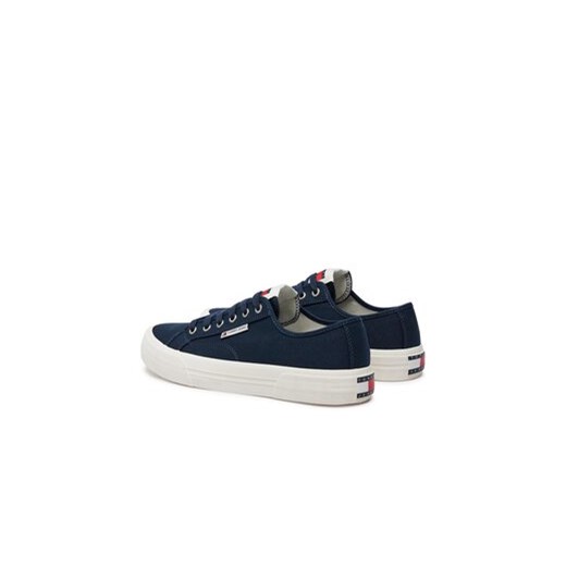 Tenisówki Tommy Jeans Tjm Lace Up Canvas Color EM0EM01365 Granatowy Tommy Jeans 45 eobuwie.pl