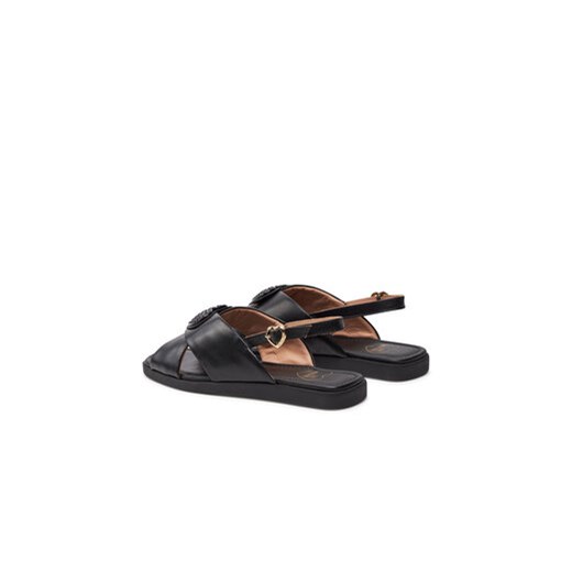 Sandały LOVE MOSCHINO JA16232G0IIE0000 Czarny Love Moschino 35 eobuwie.pl