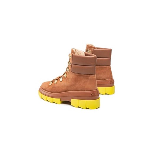 Trapery Stuart Weitzman Noho Hiker Bootie SC739 Brązowy Stuart Weitzman 38 eobuwie.pl