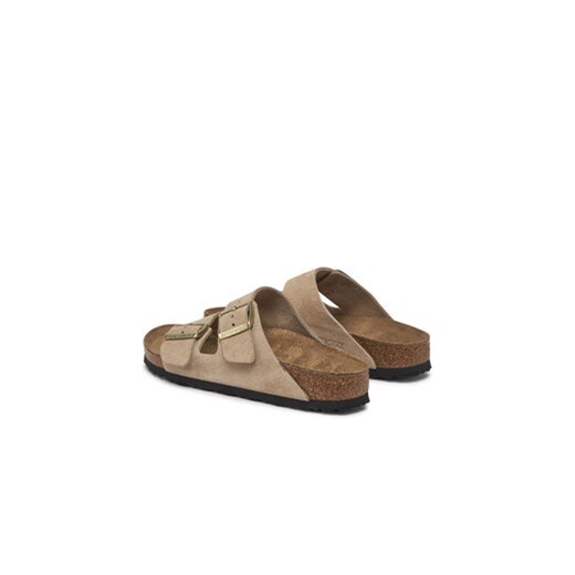 Klapki Birkenstock Arizona zamsz 1029260 Beżowy 40 eobuwie.pl