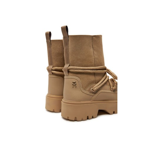 Śniegowce Tommy Hilfiger FW0FW08085 Beżowy Tommy Hilfiger 40 eobuwie.pl