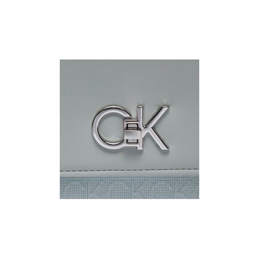 Torebka Calvin Klein Re-Lock K60K611755 Szary Calvin Klein 00 eobuwie.pl