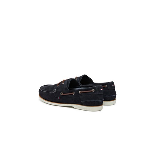 Półbuty Tommy Hilfiger Th Boat Shoe Core Suede FM0FM05387 Granatowy Tommy Hilfiger 42 eobuwie.pl