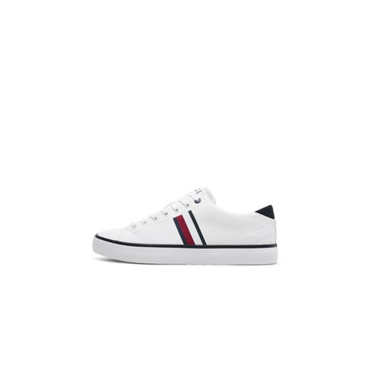 Tenisówki Tommy Hilfiger Th Hi Vulc Low Stripes Mesh FM0FM04946 Biały Tommy Hilfiger 45 eobuwie.pl