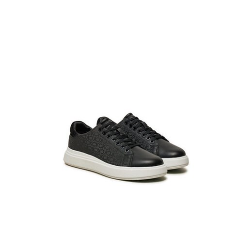 Sneakersy Calvin Klein Cupsole Lace Up Mono HW0HW02445 Czarny Calvin Klein 40 eobuwie.pl