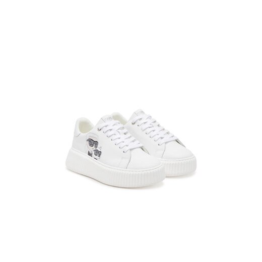 Sneakersy Karl Lagerfeld Kids Z30371 S Biały 37 eobuwie.pl