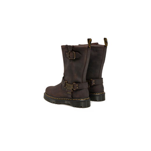 Botki Dr. Martens Anistone Tall Leather Biker31901201 Brązowy Dr. Martens 41 eobuwie.pl