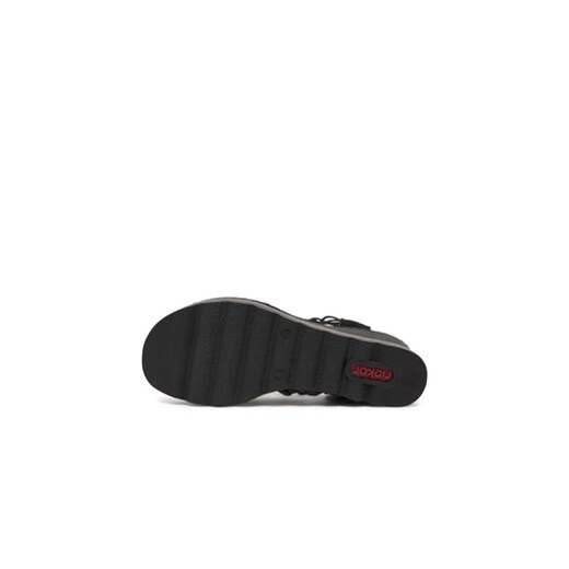 Sandały Rieker 67465-00 Czarny Rieker 40 eobuwie.pl